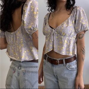 BNWT Aritzia Sunday Kaia Floral Top size L